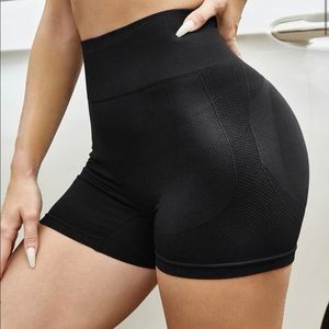 Black shein gym shorts size S